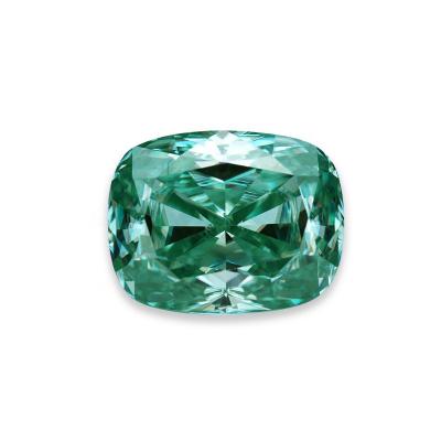 China 10*12mm Green Color Cushion Dichroism/Dichroic Cut Moissanite Diamond Graceful Fashion Classic for sale