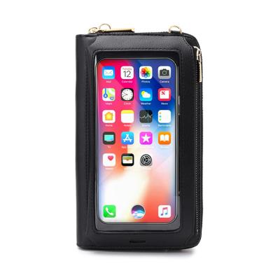 China Simple Multifunctional Wallet The Latest Fasion Wholesale 2021 Hot Touch Screen Ladies Cell Phone Shoulder Bag Clip Card Cell Phone Bag for sale