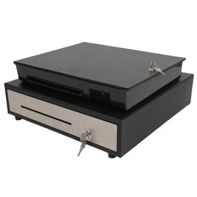 China Supermaket High Quality Black Top Selling Cash Drawer For POS Terminal With 4 Bill 5 Mini Bill Cash Drawer With RJ11 for sale