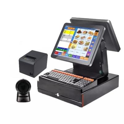 China Restaurant Hospital Billing Machine Retail Capacitive Touch Screen Android Machines POS System Double Screen For Small Business for sale