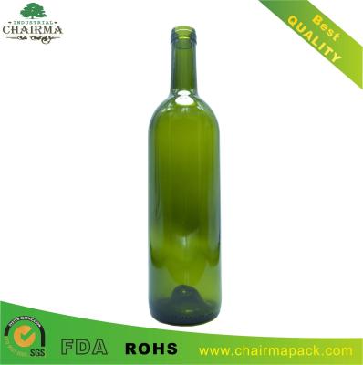 China 750ml Emerald Green Bottle for sale