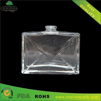 China 52ml Square embossed Perfume Bottles for sale