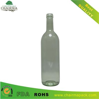 China 750ml Transparent Glass Bottle for Wine for sale