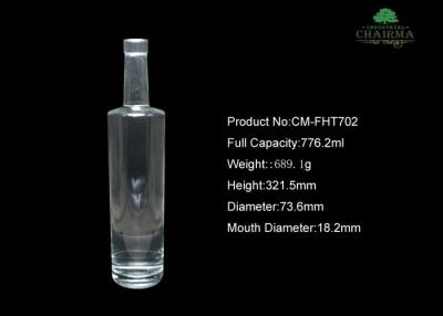 China 750ML Hight-grade  square shoulder  glass bottle for sale