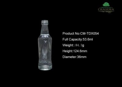 China 50ml  Glass bottle for whisky vodka for sale