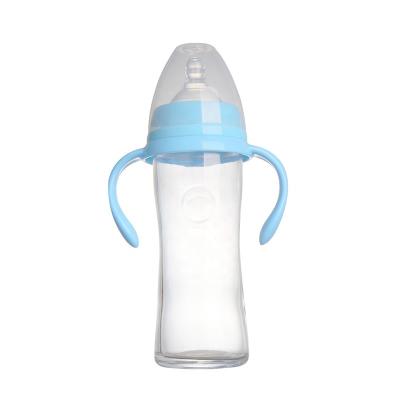 China BPA Free Fashion Design Baby Milk Bottle Factory Price Customizable Glass Newborn Feeding Bottle for sale