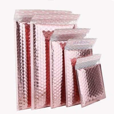 China Gift & Craft Rose Gold Foam Envelope Bags Self Seal Mailers Aluminum Foil Padded Envelopes With Mailer Mailing Poly Bag for sale