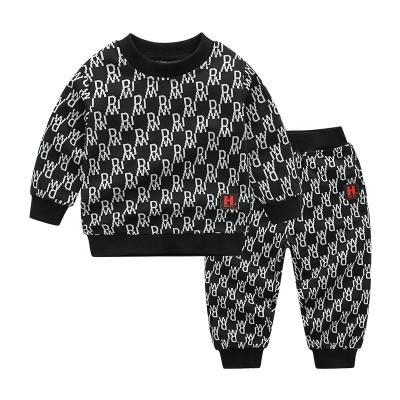 China Factory wholesale casual 3-8 years old boys jacket and pants set custom brand kids tracksuit sets for sale