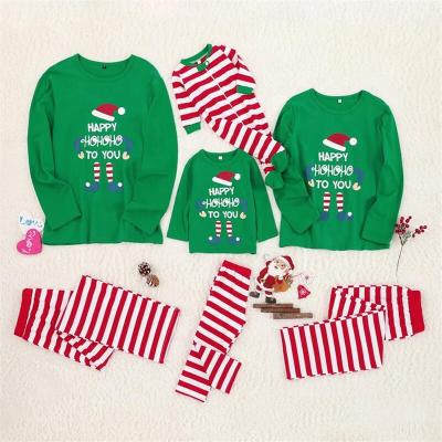 China Amazon QUICK DRY 2021 Hot Sale Kids Christmas Pajamas Sleepwear Family Christmas Pajamas Clothes Popular Sets for sale