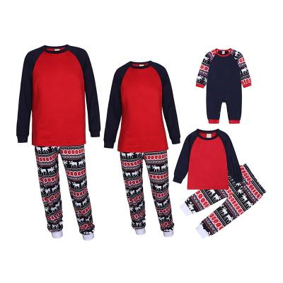 China QUICK DRY High Quality Custom Family Matching Outfits Hide Family Christmas Pajamas Sets Winter Pajamas Sleepwear Parent-child Costume for sale