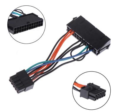 China Hot Sale Computer 24-Pin Female to Male 10-Pin Adapter Power Supply Cable Cord for Lenovo 10 PIN Motherboard 10cm for sale