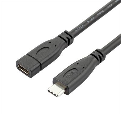 China Fast Charging COMPUTER USB C Male To Female Type C Extension USB 3.1 Cable for sale