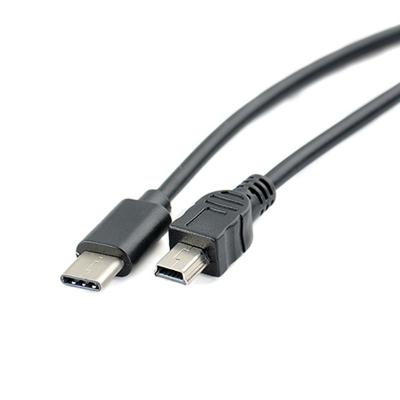 China Tablet type etc. C Male Camera USB3.1 To Mini USB 5 Pin Port Male Data Connector OTG USB Cable FOR Power Supply SLR Camera for sale