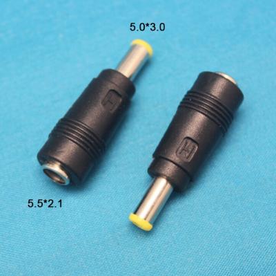 China For DC Male Plug Adapter DC Power Connector Adapter Female Laptop etc. 5.5*2.1mm Jack To 5.0*3.0mm PC Laptop Camera For Sumsang ECT for sale