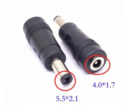 China Adapter for female etc. 4.0*1.7mm PC Laptop Camera to 5.5*2.1mm Male Jack DC Power Connector Adapter For Laptop for sale