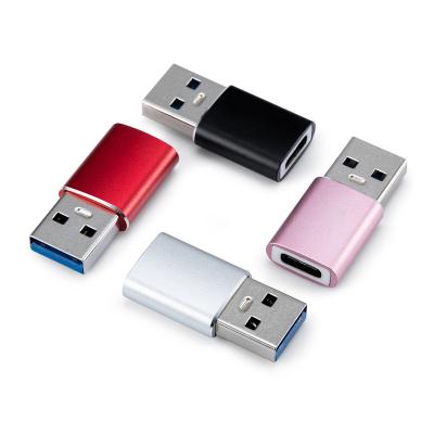 China Multimedia OEM LOGO Mix Color Type C to USB Adapter, Converter Support USB 3.1 Male Type C to USB 3.0 Line Adapter for sale