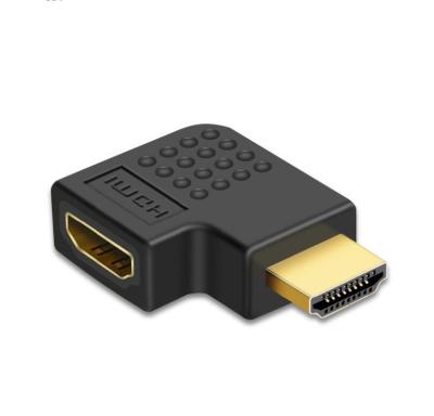 China COMPUTER 24k Gold Plated 90 Degree Right Angle HDMI Male To Female Adapter for sale