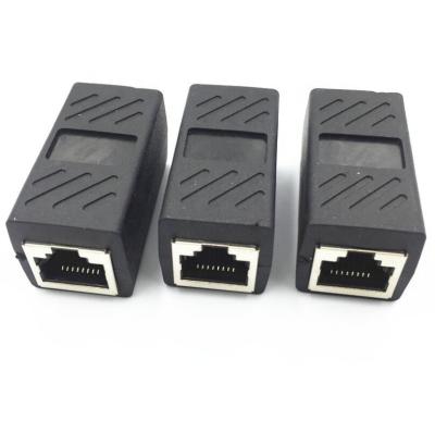 China Network Cable Female to Female Network LAN Connector Adapter Coupler Extender RJ45 Ethernet Cable Extension Converter for sale