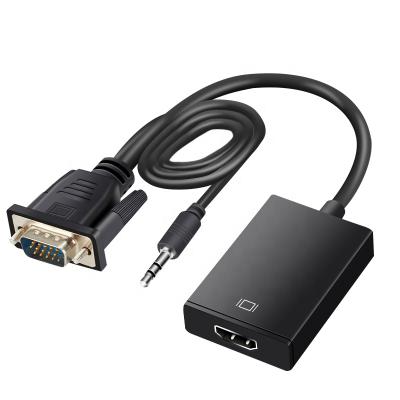 China COMPUTER VGA to HDMI Converter with Audio Cable VGA to HDMI Adapter for Monitor and TV 1080P for sale