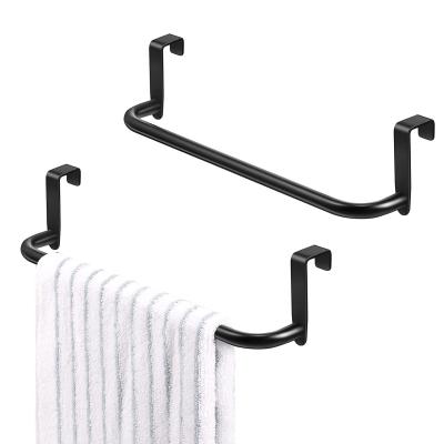 China Modern Strong Steel Towel Rack Holder For Hanging On Inside Of Doors Kitchen Bathroom Metal Towel Rack Home Buffet Towel Rack for sale