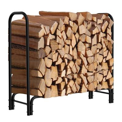 China Heavy Duty Wood Firewood Rack Patio Deck Stacker Low Moq Custom 4ft Log Rack Outdoor Fireplace Rack Firewood Rack Fi21080201 for sale