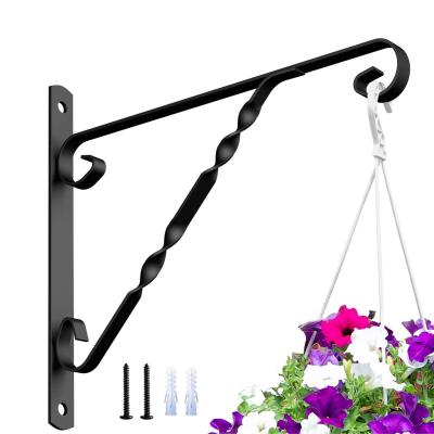 China Minimalist Plant Hanging Bracket , Decorative Iron Wall Hanger Hooks For Hanging Plants Flower Baskets Bird Feeders Wind Chimes for sale