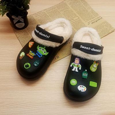 China Winter Cartoon DIY Cotton Slippers Cheap Women Indoor Bedroom Cushioning Slippers For Women China Eva Slipper for sale