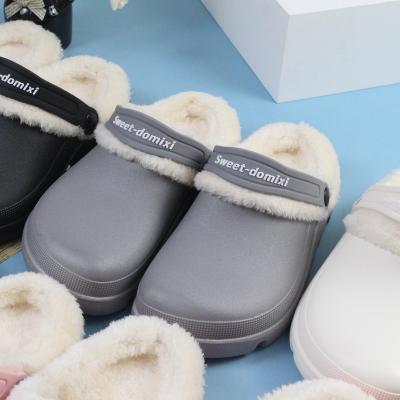 China Damping 2020 winter Korean style hotel ladies slippers couples cotton simple home indoor slippers thick-soled simple for women for sale