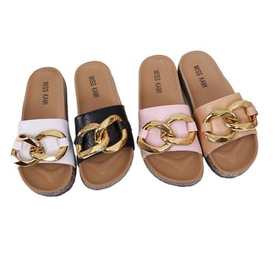 China Wholesale Fashion Deodorization Women's Slippers Ladies Shoes Slides PVC Sandals Flat Women 2022 for sale