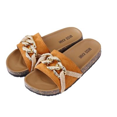 China 2022 New Arrival Deodorization Ladies Sandals Slides Slipper Cork Slippers China Slipper for sale