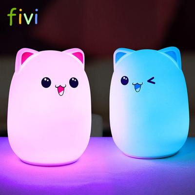 China Creative Silicone Cute Multicolor Soft Nursery Lamp Creative Silicone Cute Multicolor Soft Nursery Lamp Bear LED Tap Control Sensitive Bedside Decoration Kids Baby Night Light for sale