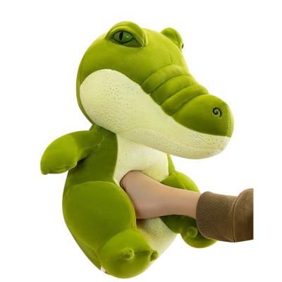 China High Quality New Cartoon Crocodile Cartoon Crocodile Toys Green Stuffed Naughty Crocodile Drawing 60CM Eco-friendly Plush Crocodile Pillow Doll Customization for sale