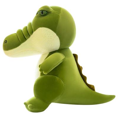 China 2021 New Cartoon Crocodile Plush Toys Green Stuffed Crocodile Pillow Doll Customization Eco-friendly Stuffed Naughty Drawing 50CM for sale