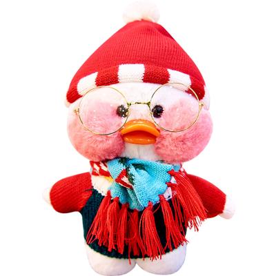 China Lovely Lalafanfan Duck Fashion Duck Shapes Various Plush Valentines Gift Coffee-Mimi Duck Plush Toys for sale