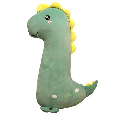 China Lovely Dinosaur Long Pillow Plush Toy Animals Super Doll Anti-static Long Pillow Washable Variety Animals Rest Doll For Girl for sale