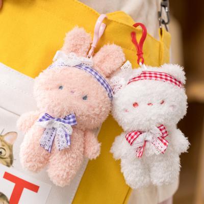 China Fasion Super Plush Kawaii Bear Rabbit Schoolbag Decoration Doll Car Keychain Pendant Toy Keychain Pendant for sale