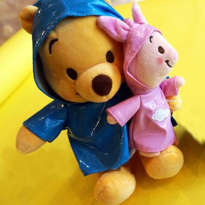 China Multifunctional Amazon Cartoon Teddy Bear Gift Raincoat Popular Cute Plush Toy Bear Factory Wholesale for sale