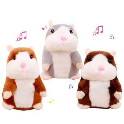 China Eco-Friendly Sing Talking Hamster Mouse Pet Plush Toys Cute Hot Speak Talking Sound Record Hamster Stuffed Educational Toy For Kids Gifts for sale