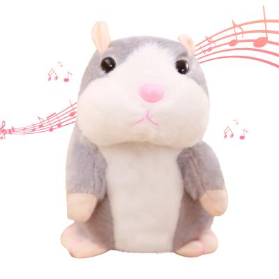 China Kids Eco-friendly Hot Cute Talking Hamster Mouse Pet Plush Toys Kids Speak Healthy Record Hamster Educational Talking Toy For Kids Gifts 15cm for sale