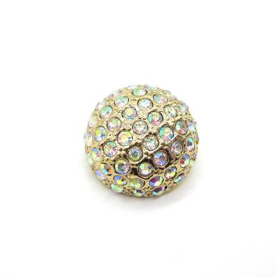 China New arrival half ball mix rhinestone zinc alloy button nickel free colored crystal rhinestone ab buttons for sale