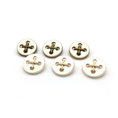 China Dry cleaning. Washable. Goods. High Quality Nickel Free Alloy Custom Sewing Buttons Unisex Costume Metal Leg Buttons With Rope Crossing Epoxy Enamel for sale