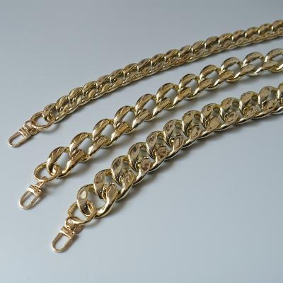 China Washable.eco-friendly.durable.nickel Free All-match Thick Bag Chains Fashion Resin Thick Chain Mixed Gold Metal Chains Bag Strap Accessories for sale