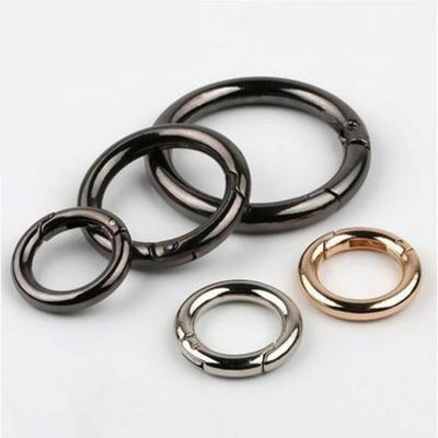 China Bag accessories. DIY. Clothing Wholesale High Quality Round Circle Gunmetal Silver Gold Spring Buckle Snap Snap Closure for sale