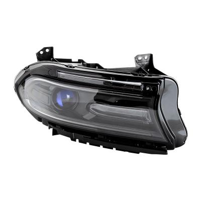 China Plastic Headlights For Dodge Charger LED Projector Assembly 2015-2020 for sale