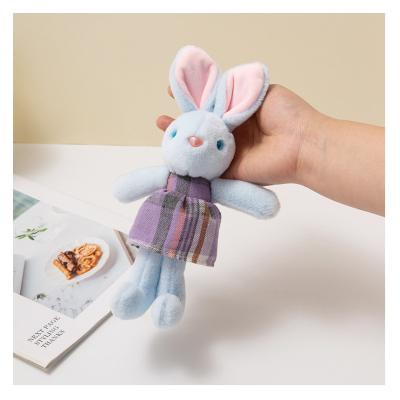 China Custom Plush Toy Bunny Keychain Stuffed Animals Rabbit Bunny Toy Soft Plush Keychain for sale