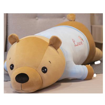 China Promotion Gift or Soft Stuffed Animals Teddy Bear Soft Pillow White Bear with Cloth Girl Gift Dolls Stuffed Toy for sale