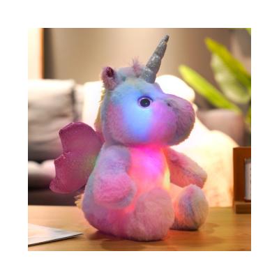 China Plush Good Selling Plushie Toy Unicorn Valentines Gift Soft Unicorn Toy Led Star Pillow Unicorn for sale