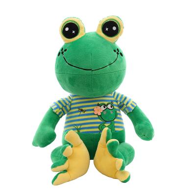 China Promotion gift or manufacturer sale push toy frog stuffed toy animals attractive style soft toys frog for gift for sale