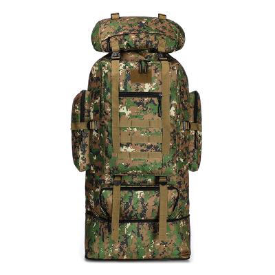 China Large Capacity Backpack 70L-100L Military Army Rucksack Waterproof Cheap Expandable Outdoor Rucksack Tactical Bag for sale