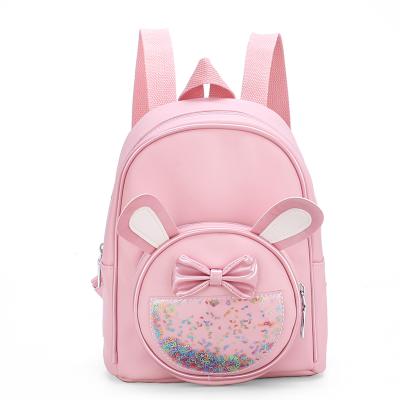 China New Design Factory Price School Or Daily Life Little Girls Fashion Cute Waterproof Pu Mini School Backpack For Kids for sale